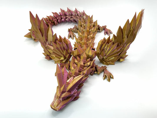 Dragón Winged: Bronce Morado Oro