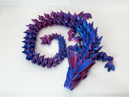 Dragón Cristal : Morado Azul