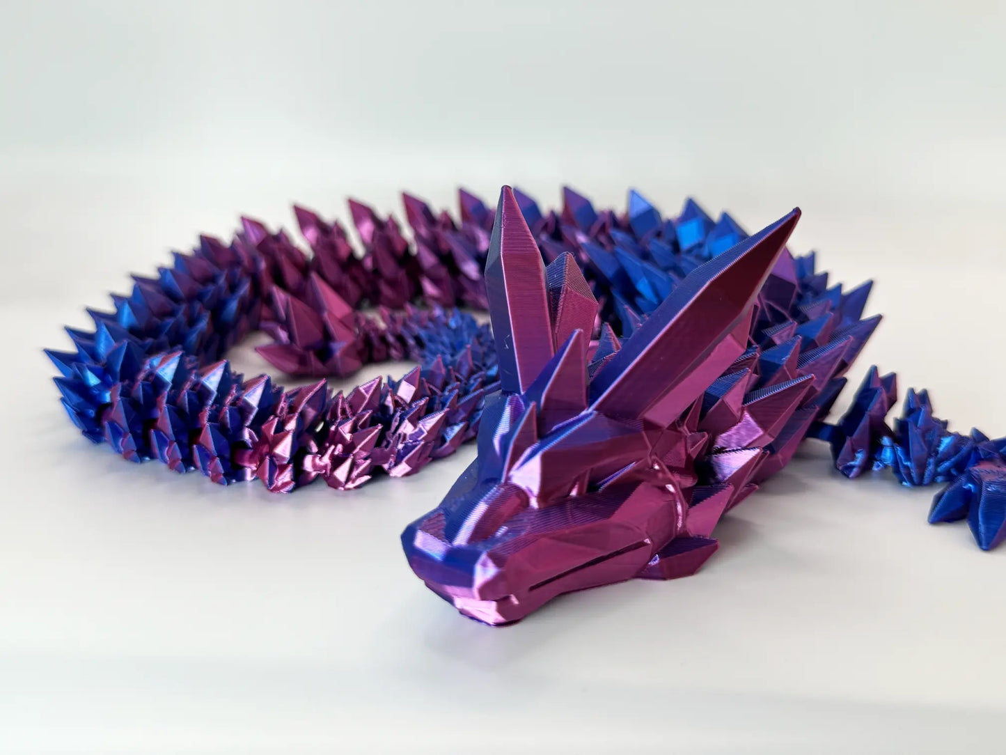 Dragón Cristal : Morado Azul