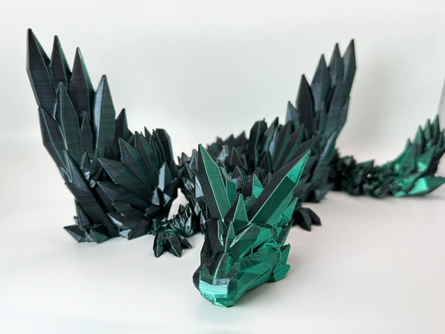 Dragón Winged: Negro Verde