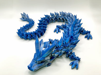 Dragón Cristal : Azul & Plata Seda