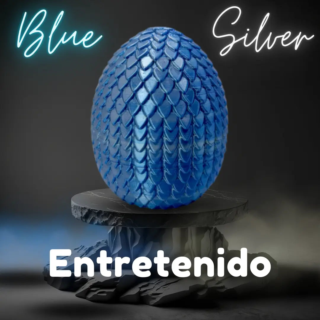 Huevo Dragón: Azul & Plateado