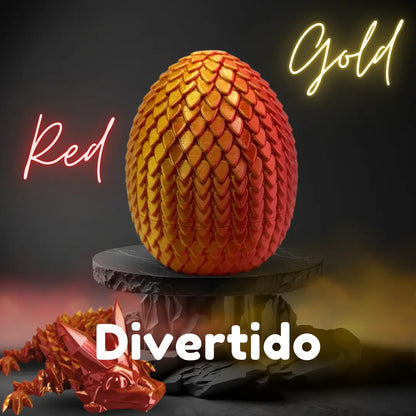 Huevo Dragón : Gold Red